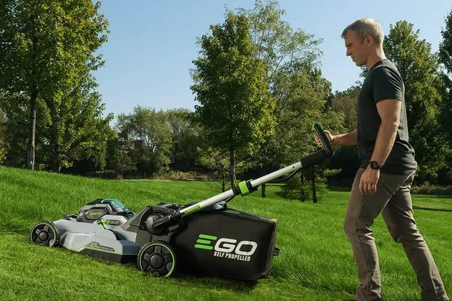 best rated battery mower